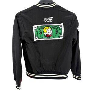Alec Monopoly Forever 21 Richie Rich Bomber Jacket Varsity Pre-Owned Women Small